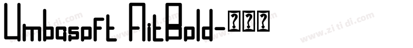 Umbasoft AitBold字体转换